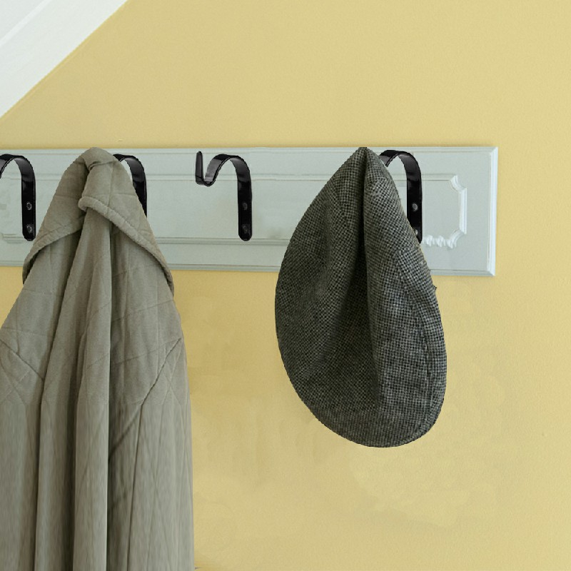 4pcs Metal Hanging Brackets Outdoor Garden Plant Hanger or Wall Hook Hme Decor