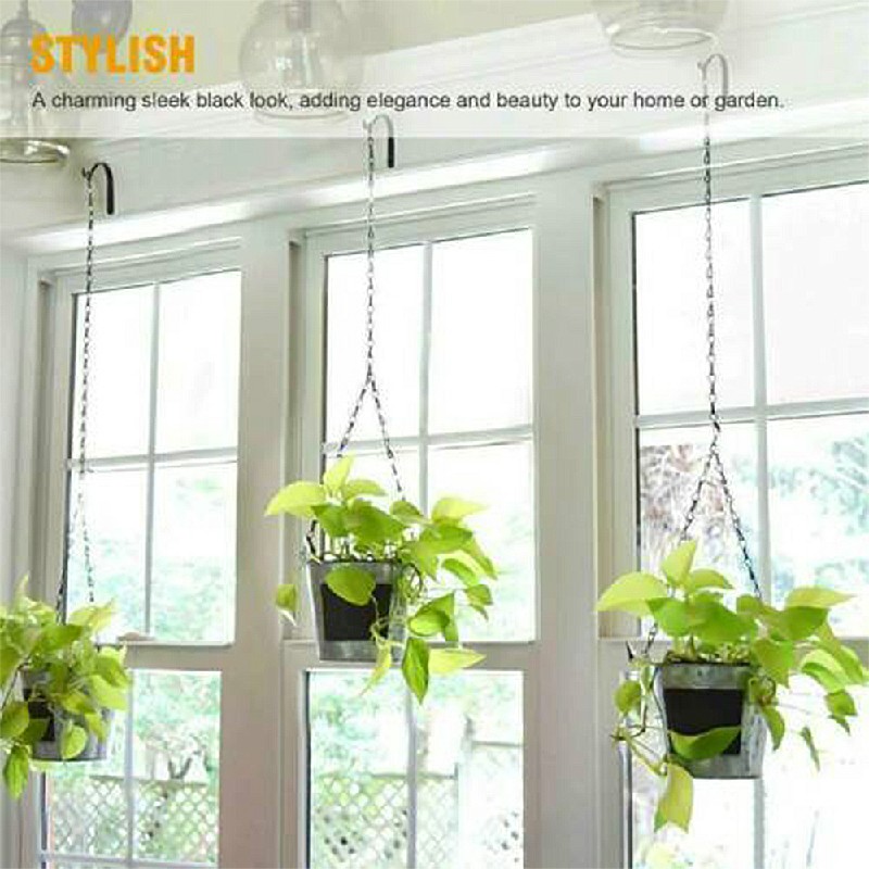 4pcs Metal Hanging Brackets Outdoor Garden Plant Hanger or Wall Hook Hme Decor