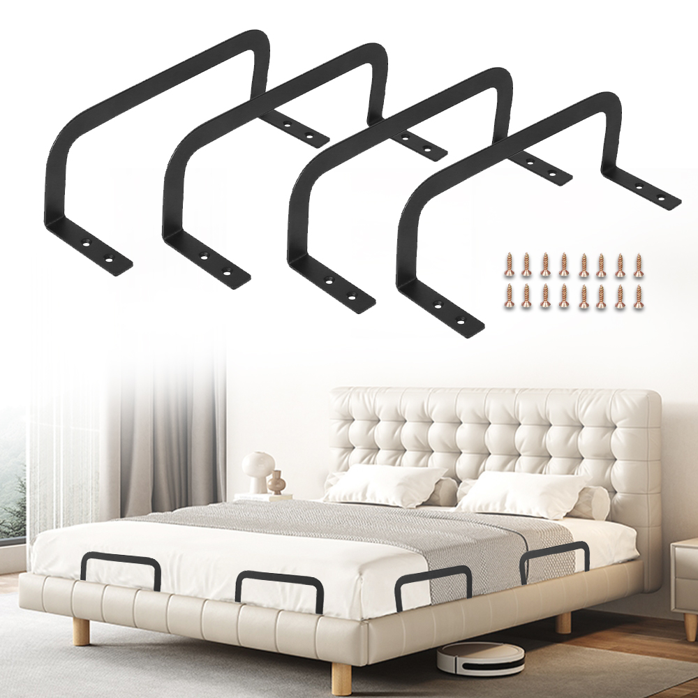 4Pcs Non Slip Mattress Retainer Holder Bracket Guard Mattress Retainer Bar Slip
