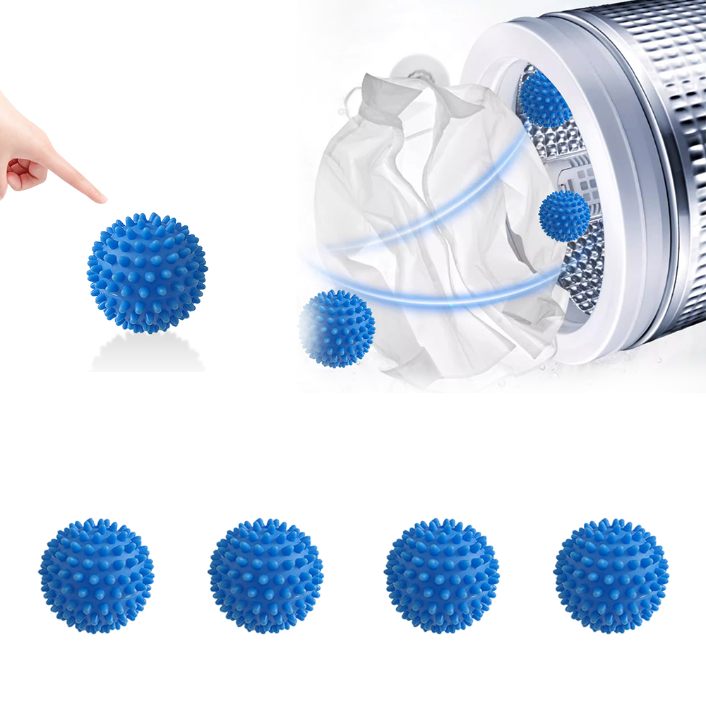 4pcs Reusable Tumble Dryer Balls Laundry Washing Machine Eco Clothes Softener