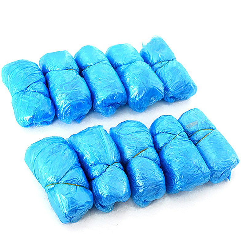 50 Pair Disposable Blue Shoe Covers Overshoes Carpet