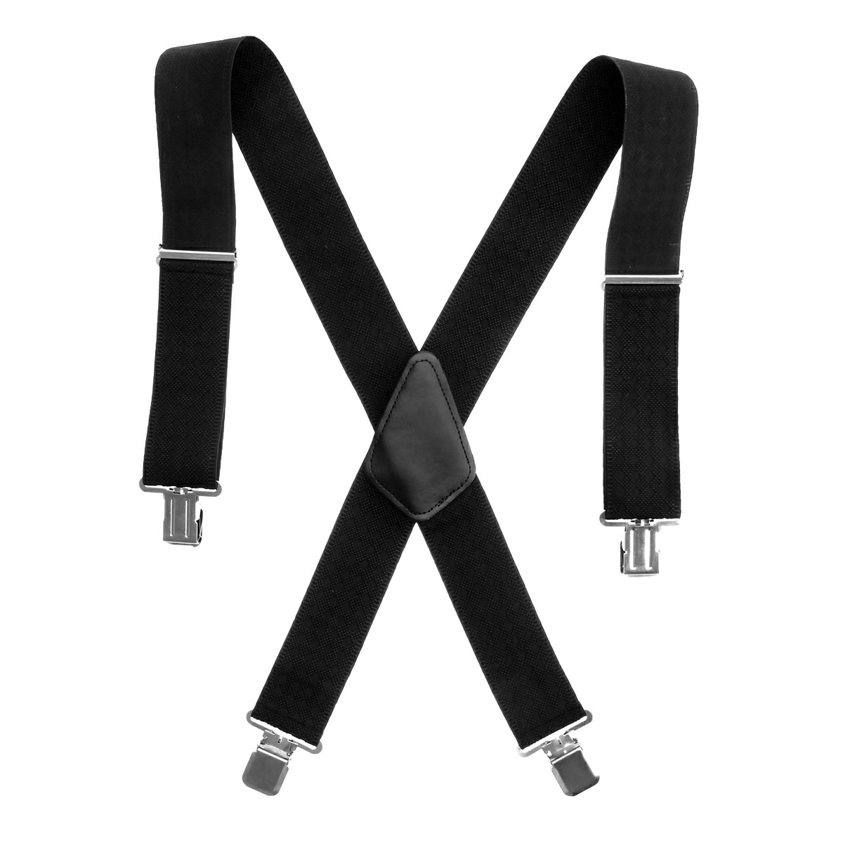 50MM Adjustable Grid Plain Mens Braces Suspenders Heavy Duty Trouser Elastic UK