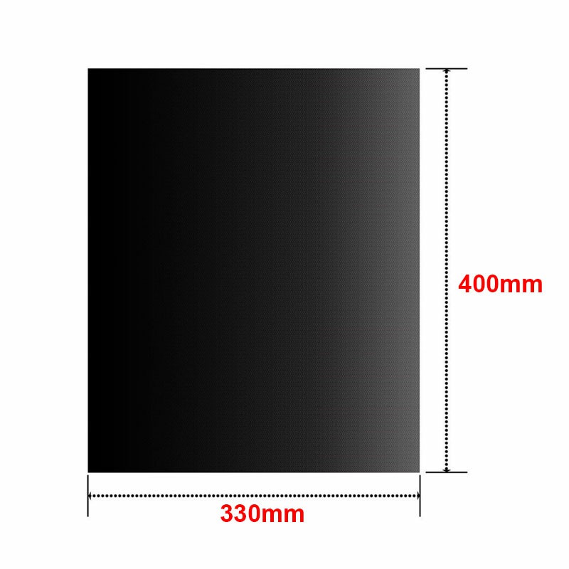 5 pcs Non Stick Oven Liner BBQ Grill Mat for Fan Assisted Ovens - Black