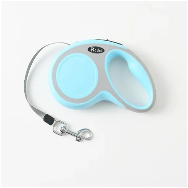 5m 33lbs Retractable Dog Lead Pet Dog Retractable Walking Lead Leash Anti-Slip Handle 17 x 10 cm Random Colours