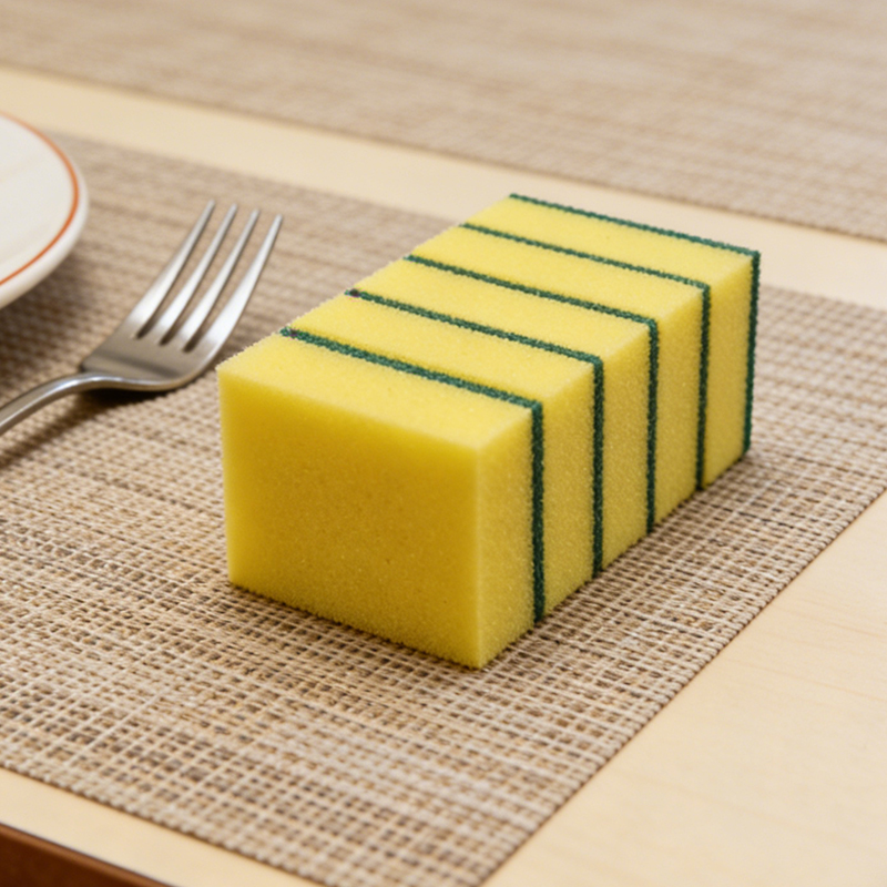 5PCS Dishwashing Sponge Dual Sided Dish Washing Cleaning Scrub Kitchen Sponge Scourer Remove Grease Burnt on Food 11 x 6cm