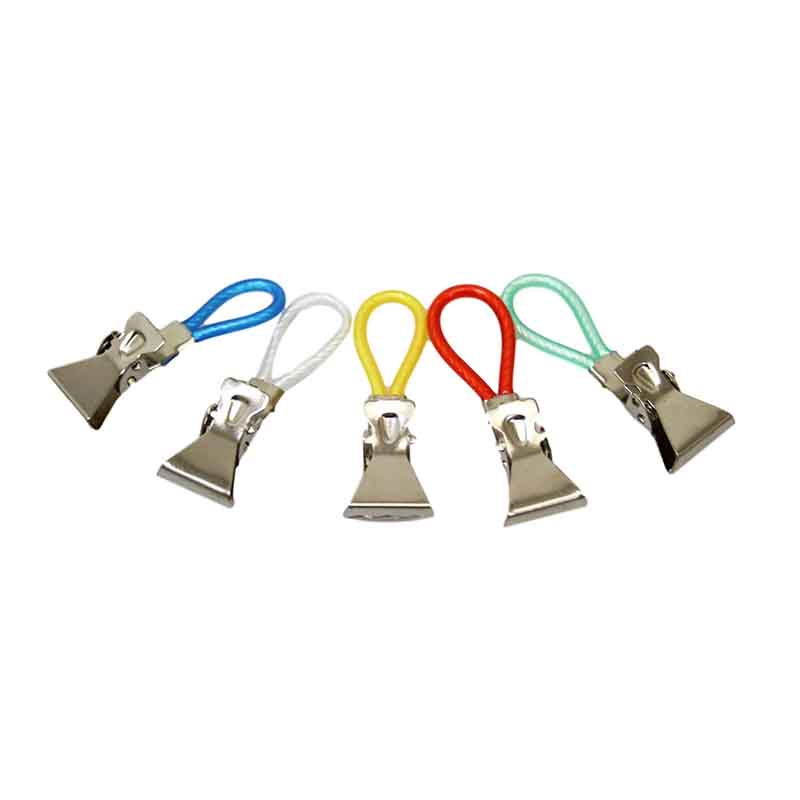 5pcs Household Metal Colourful Towel Hanging Clips Hangers Clothes Pegs