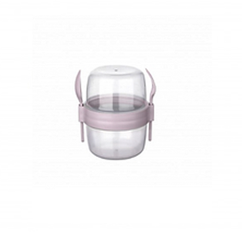 650ml Muesli Container Reusable Yogurt Pot Oatmeal Jar - Random Colour