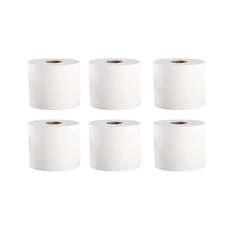 6 Rolls Cleaning Paper White Centrefeed Rolls Toilet Rolls Kitchen Tissue Cleaning Solution for Home Office