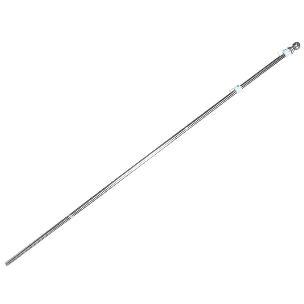 6ft Adjustable Stainless Steel Flag Pole Heavy Duty Rotating Anti Tangle for Caravan Outdoor Use