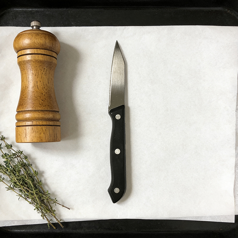 6PCS Kitchen Fruit Knife 19cm Black Kitchen Knife Comfortable Non-Slip Handle for Fruit and Vegetables