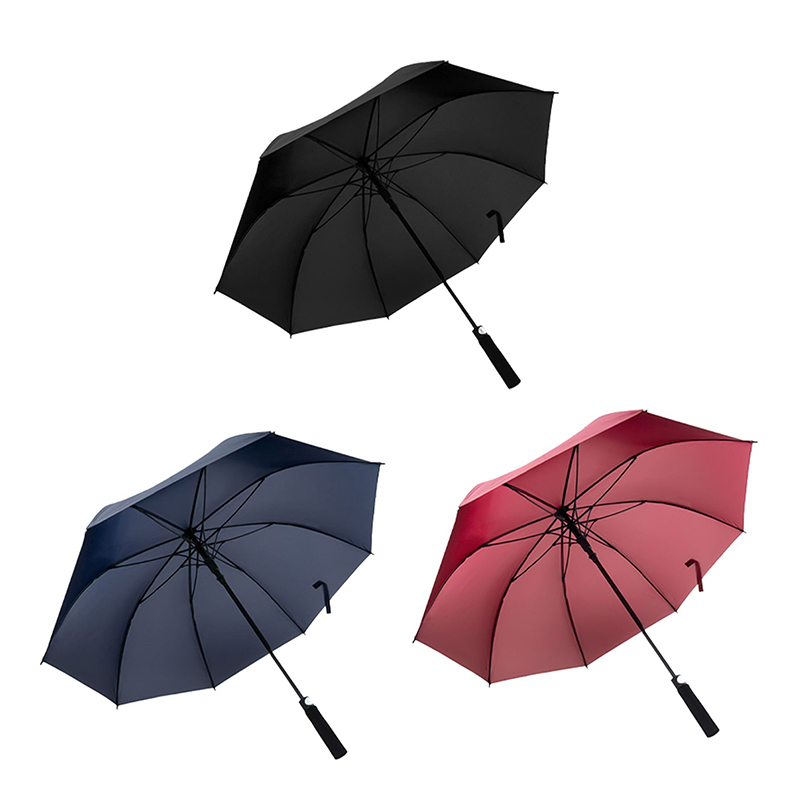 70cm Stick Umbrella Windproof Canopy Water Repellent Canopy and Lightweight Build Umbrella for Men and Women Random Colour