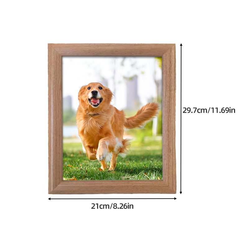 8.26 x 11.69in Picture Frames Photo Frame Wooden Picture Frame Rustic Photo Frames Vintage Decor Christmas Gifts For Women Men Dad Grandad Random Color