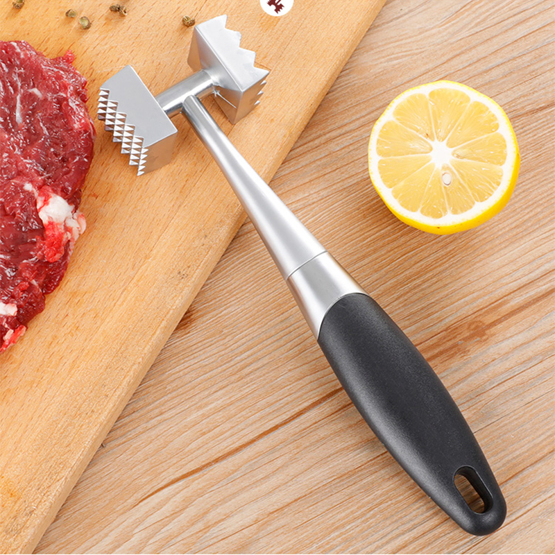 8.2in Metal Two Sided Meat Hammer Tenderiser for Tenderizing Steak Beef Poultry BBQ 21cm