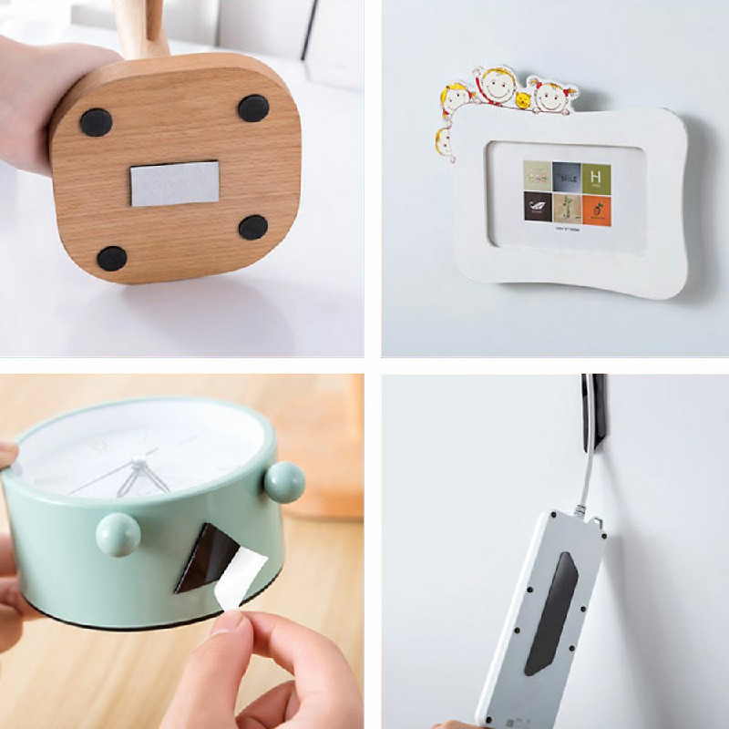 8 pcs Anti Slip Soft Mat Rug Carpet Anti Curling Rug Grippers Tape Floor Stickers - Black