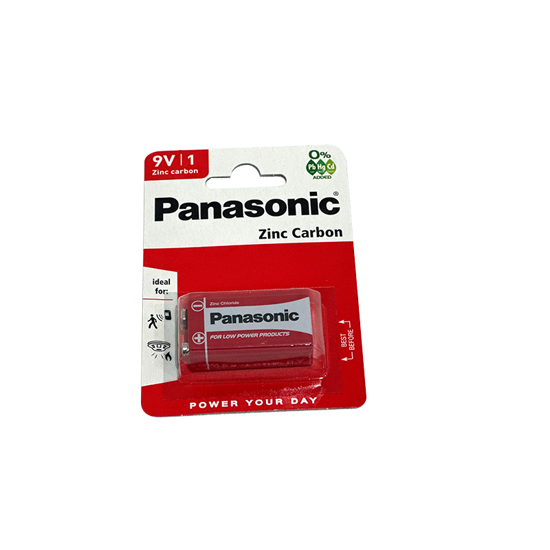 9V Battery Zinc Carbon 6F22 6LR61 MN1604 Battery