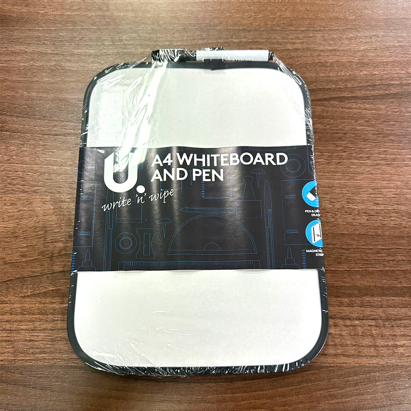 A4 Whiteboard Dry Erase Lap Board with Pen 27.5 x 21 cm