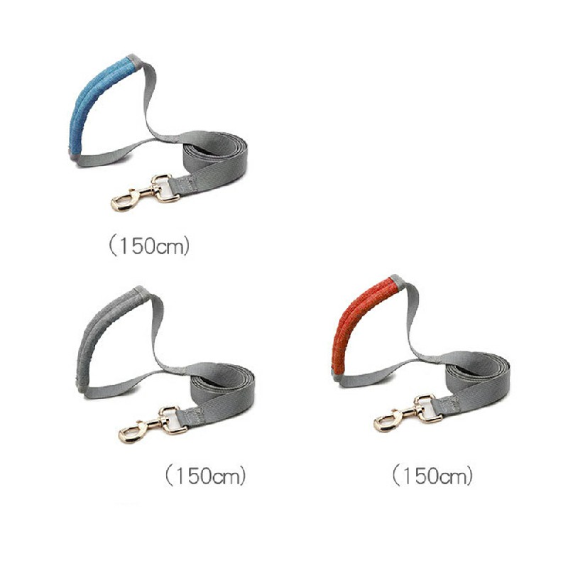 Adjustable and Breathable Dog Pet Harness Vest Padded Safety Puppy Leash Set - Blue L