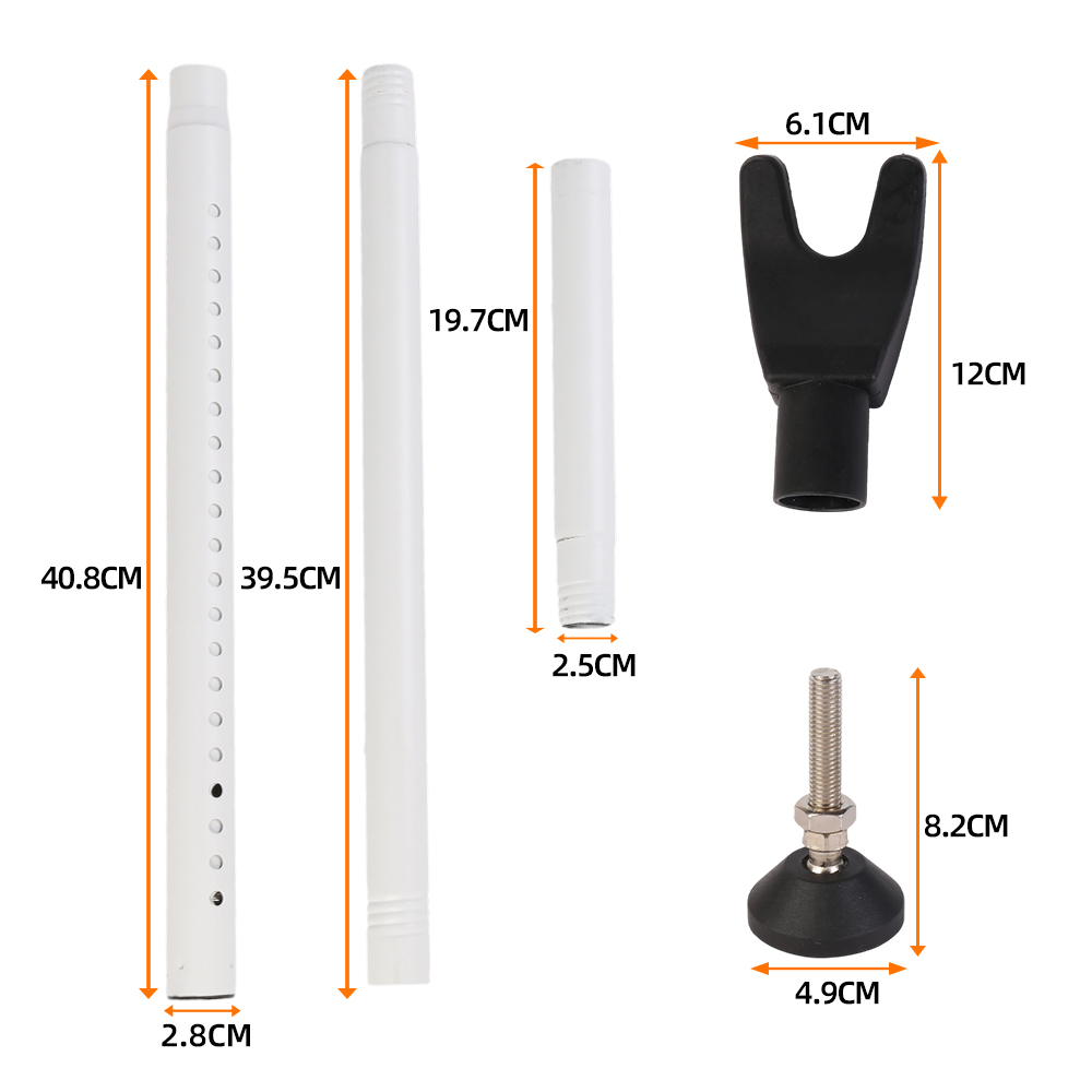 Adjustable Door Handle Home Security Bar Rod Brace Jammer Safety Lock Stopper