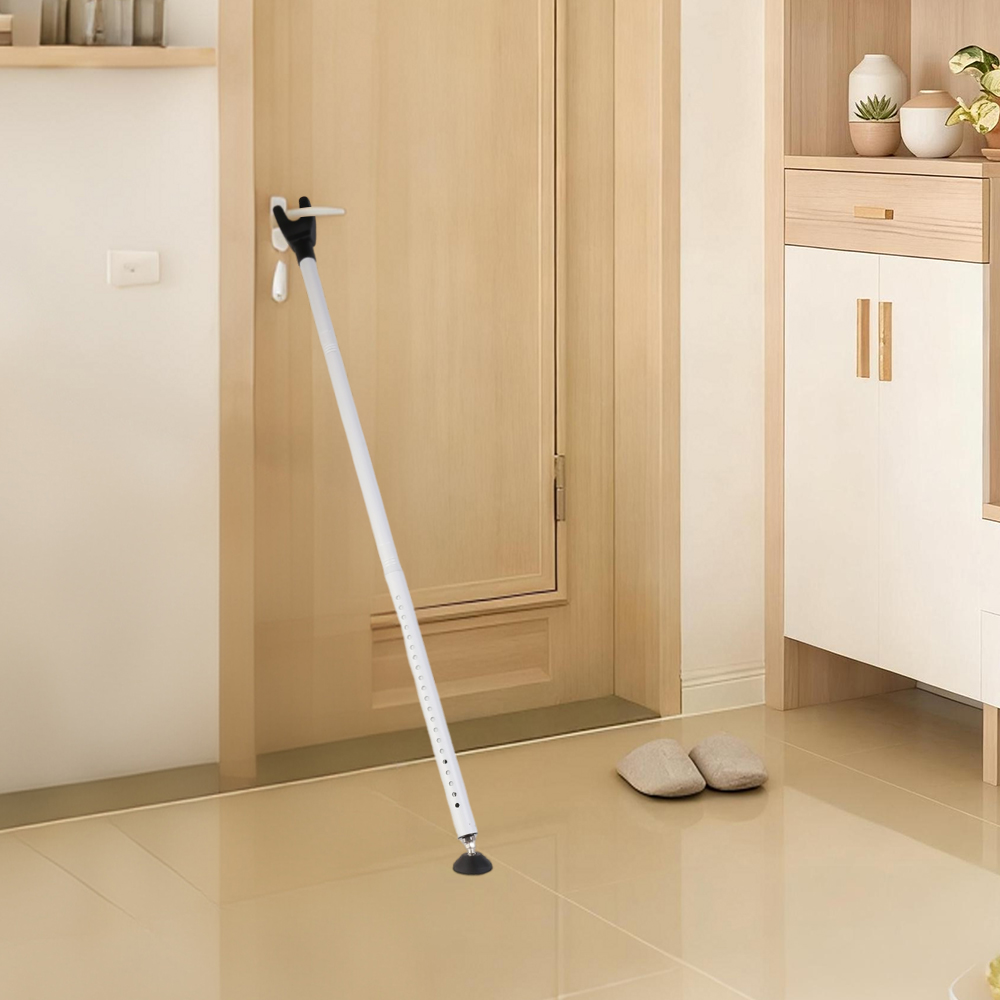 Adjustable Door Handle Home Security Bar Rod Brace Jammer Safety Lock Stopper