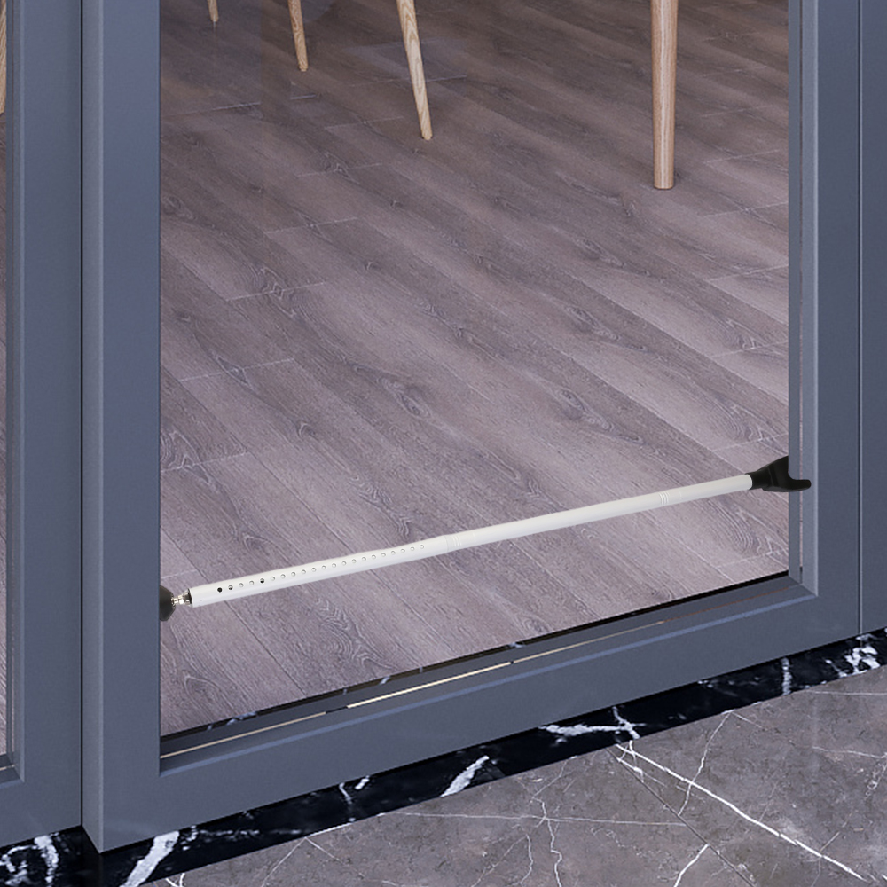 Adjustable Door Handle Home Security Bar Rod Brace Jammer Safety Lock Stopper