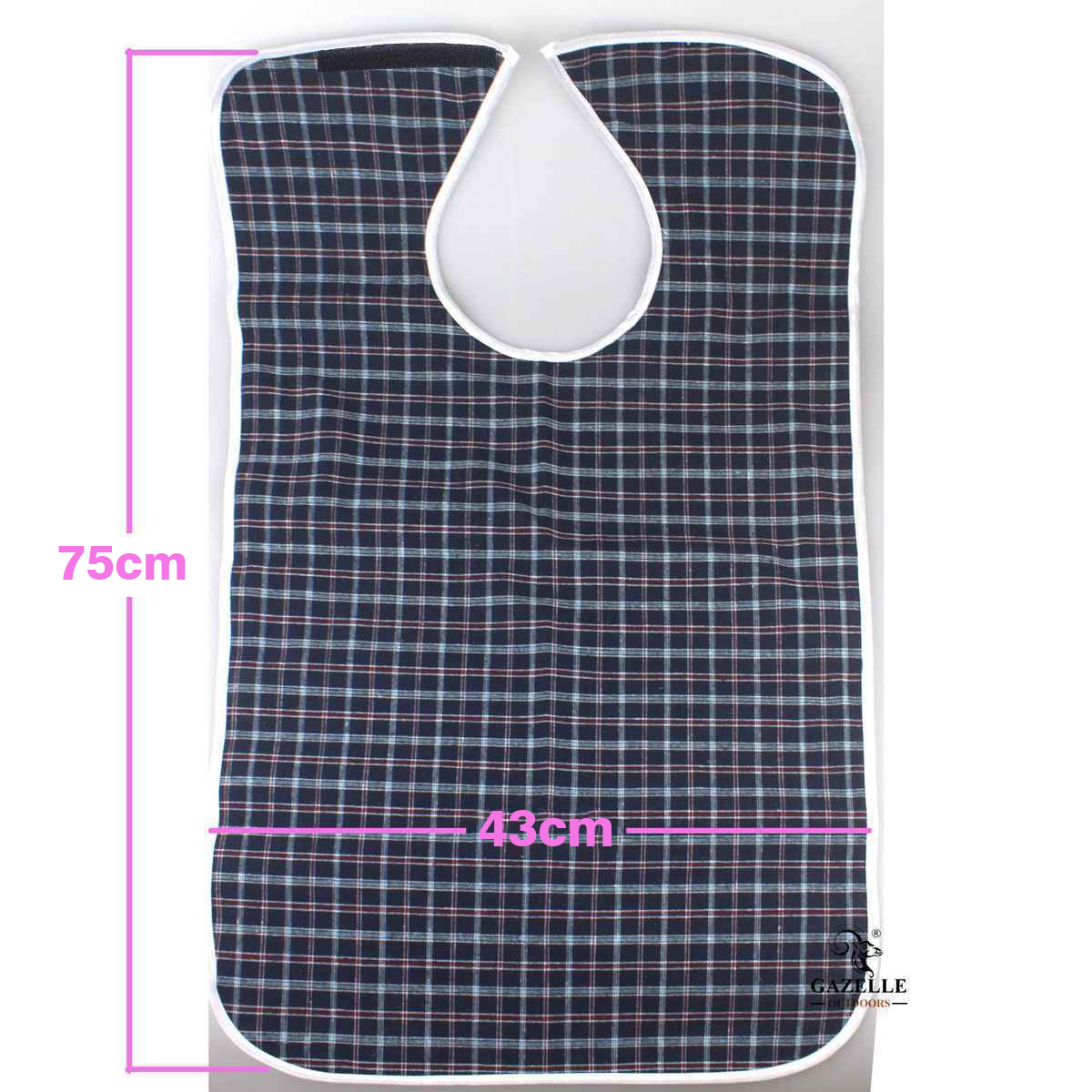 Adult Elderly Disable Mealtime Bib Clothing Protector Large Apron Waterproof - Red
