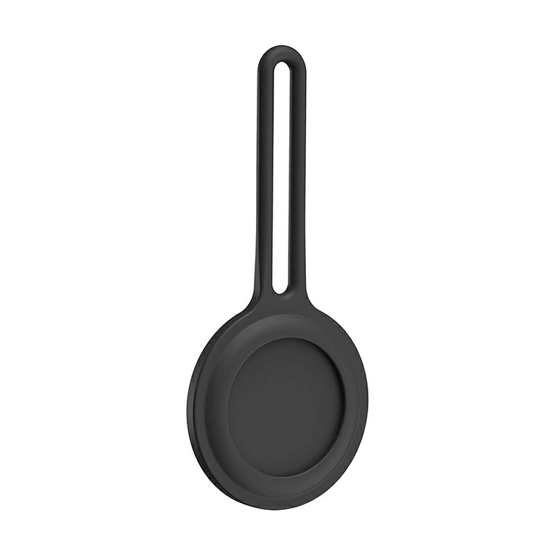 Air Tag Silicone Loop Holder Keyring Carry Case for Apple - Grey