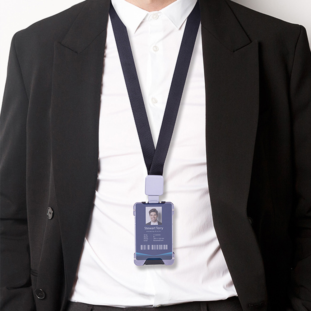 Aluminum Metal Men Card Holder Rfid Blocking Slim Clip - Black