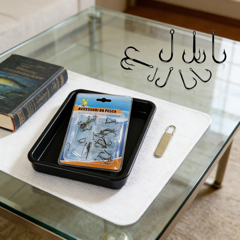 Assorted Sizes Fishing Hooks Fishing Wire Hook for Freshwater Fishing Rigs Bass Catfish