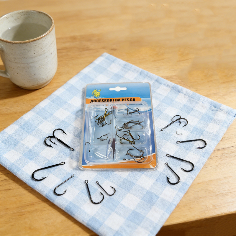 Assorted Sizes Fishing Hooks Fishing Wire Hook for Freshwater Fishing Rigs Bass Catfish