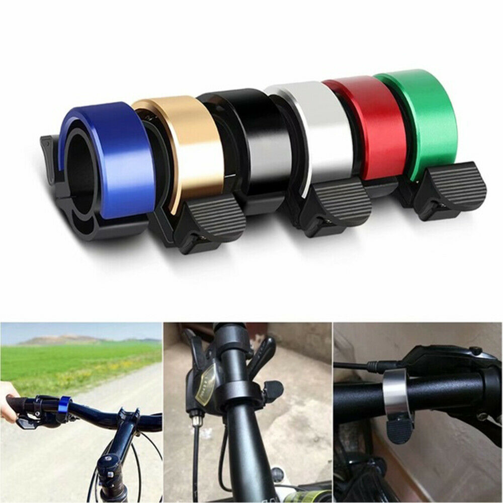Bicycle Bell Aluminum Alloy Bike Alarm Handlebar Cycling Ring Loud - Gold
