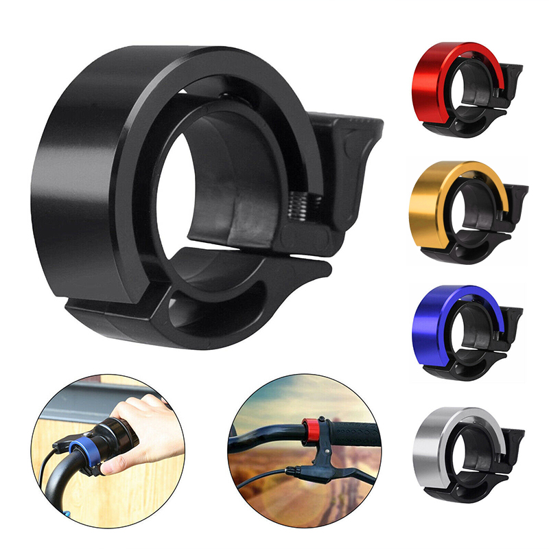 Bicycle Bell Aluminum Alloy Bike Alarm Handlebar Cycling Ring Loud - Gold
