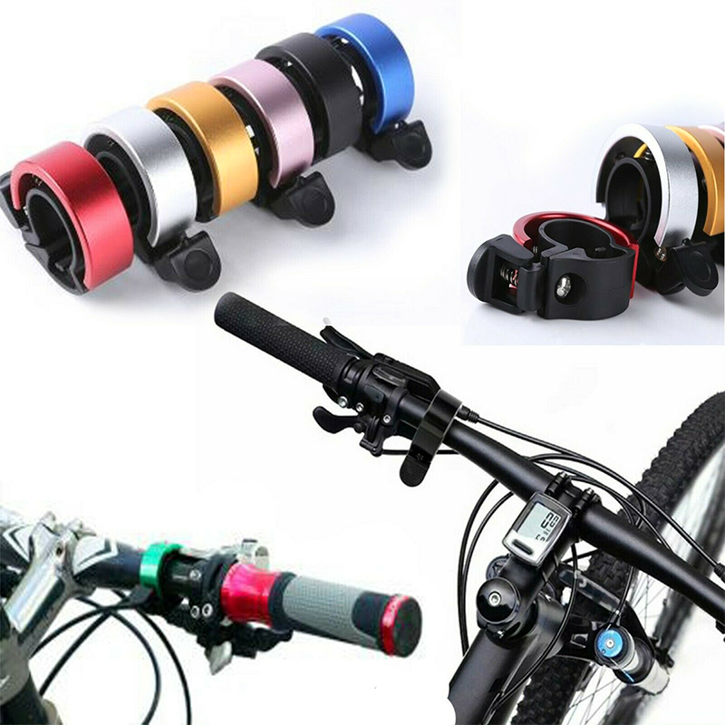 Bicycle Bell Aluminum Alloy Bike Alarm Handlebar Cycling Ring Loud - Gold