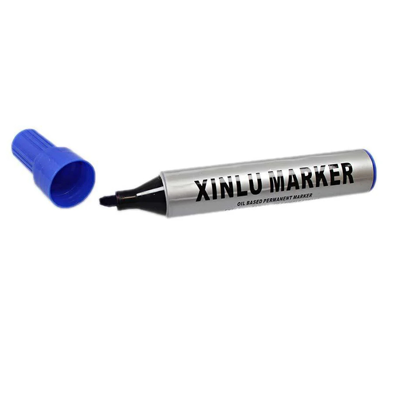 Blue Oil Based Permanent Marker Fine Point Tip Blue Marker for marking and labelling metal glass rocks