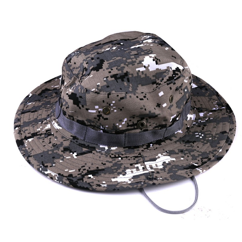 Boonie Sun Hat Bucket Cargo Safari Bush Summer Fishing Hat for Men and Women - ACU