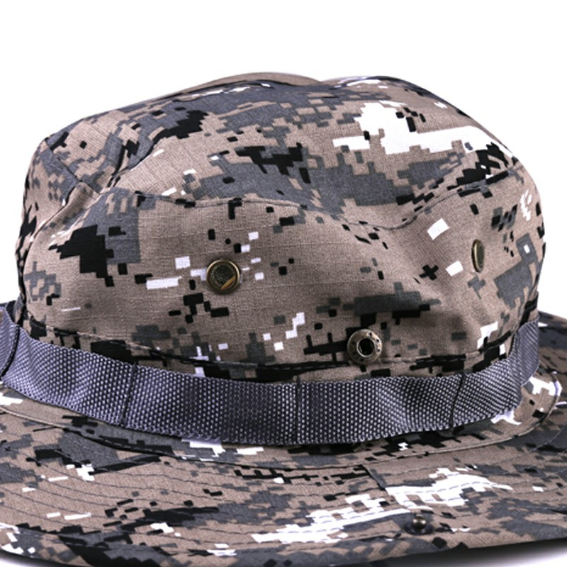 Boonie Sun Hat Bucket Cargo Safari Bush Summer Fishing Hat for Men and Women - ACU