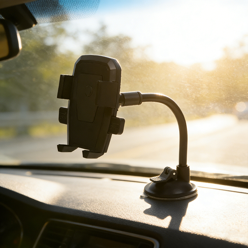 Suction Cup Phone Mount Phone Holder for Car Anti-Slip Base Portable Cellphone Stand for Auto Truck Dashboard Windshield Random Colour