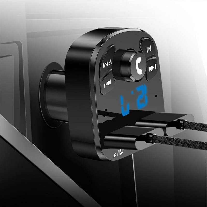 Car Wireless Bluetooth FM Transmitter MP3 Player USB Car Charger Adapter