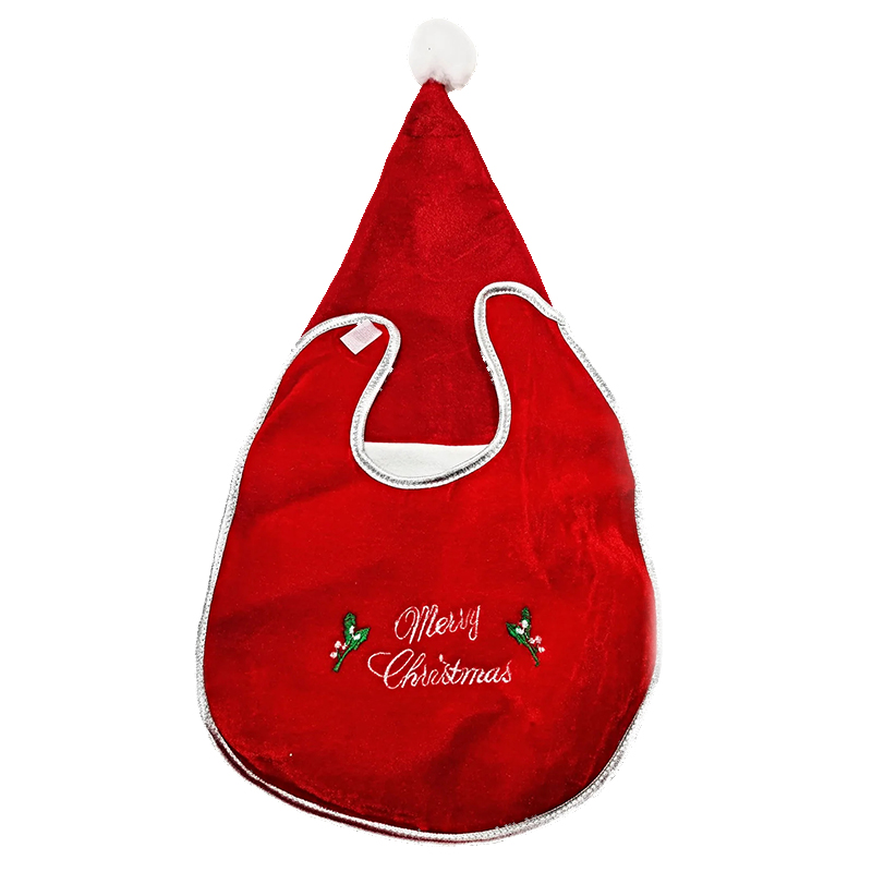 Christmas Baby Hat and Bib Set