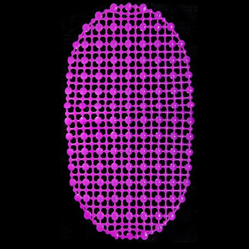 Circle Design Padded Mat Plastic Bath Mat 64cm x 34cm - Random Colour