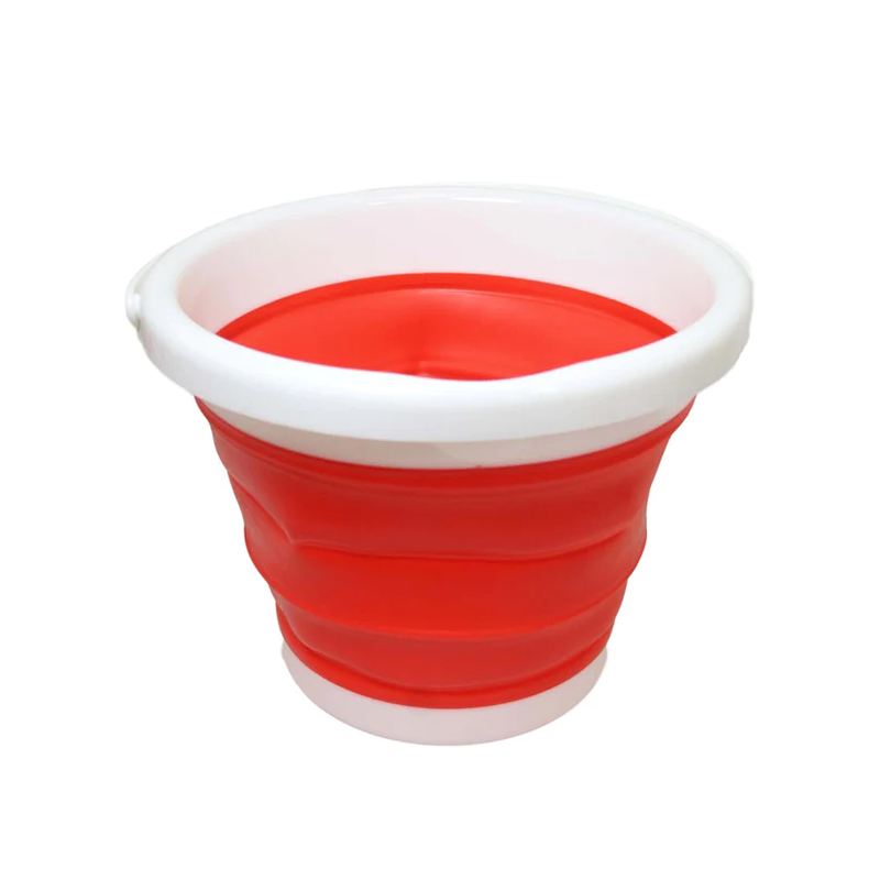 Collapsible Silicone Folding Bucket for Camping Beach Gardening Fishing Washing Cleaning Travelling Outdoor Use