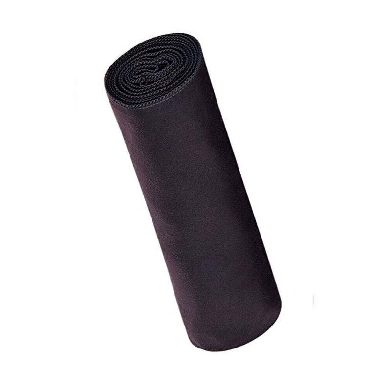 Compact Fast Drying Microfibre Beach Towel for Travel Camping Swimming 80*180cm - Black