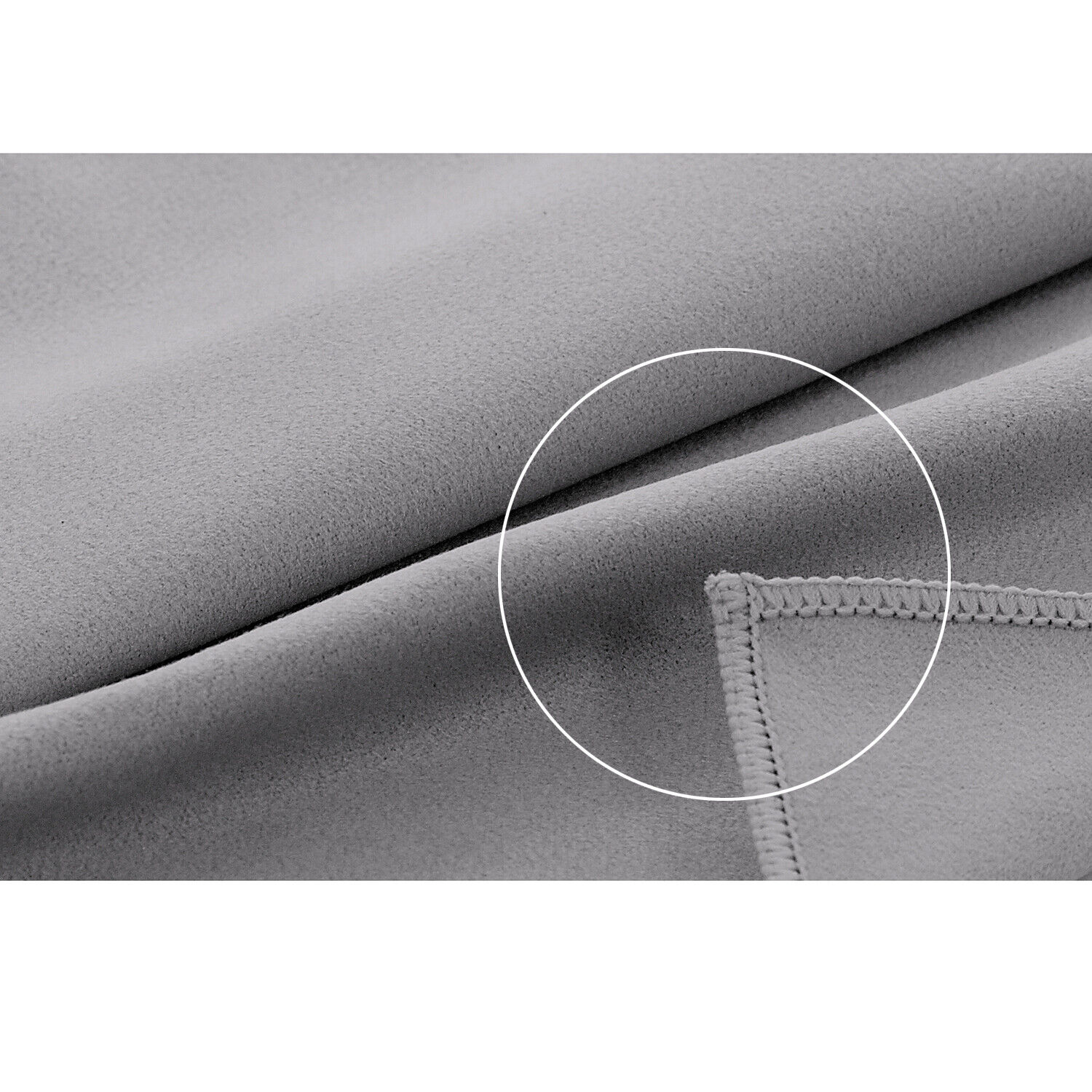 Compact Fast Drying Microfibre Beach Towel for Travel Camping Swimming 80*180cm - Grey