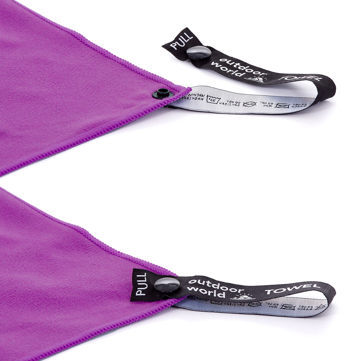 Compact Fast Drying Microfibre Beach Towel for Travel Camping Swimming 80*180cm - Purple