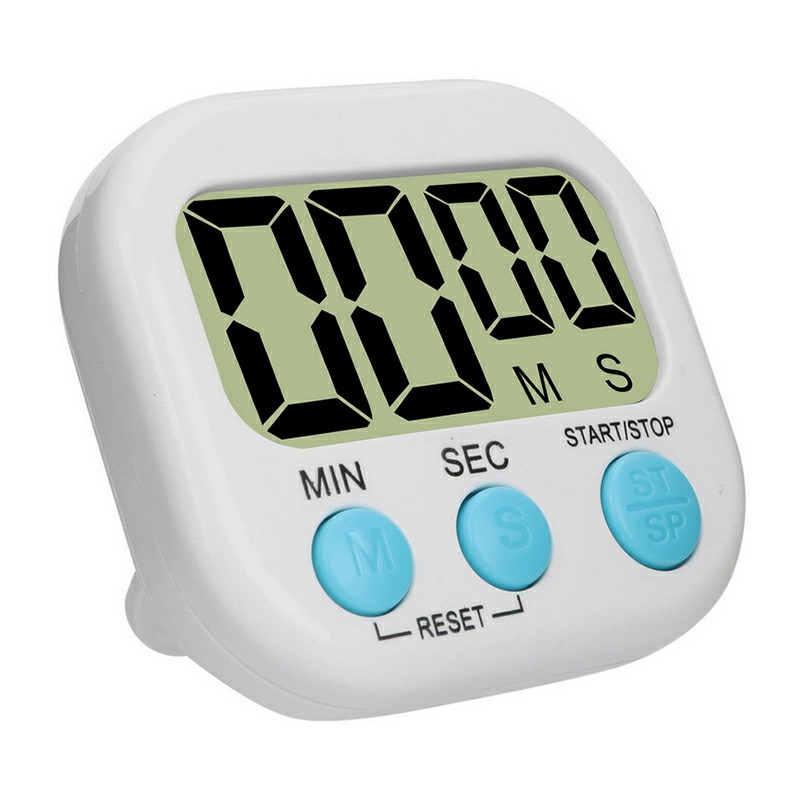 Digital Kitchen Timers with Loud Alarm for Cooking Baking Workout Sports Games - White
