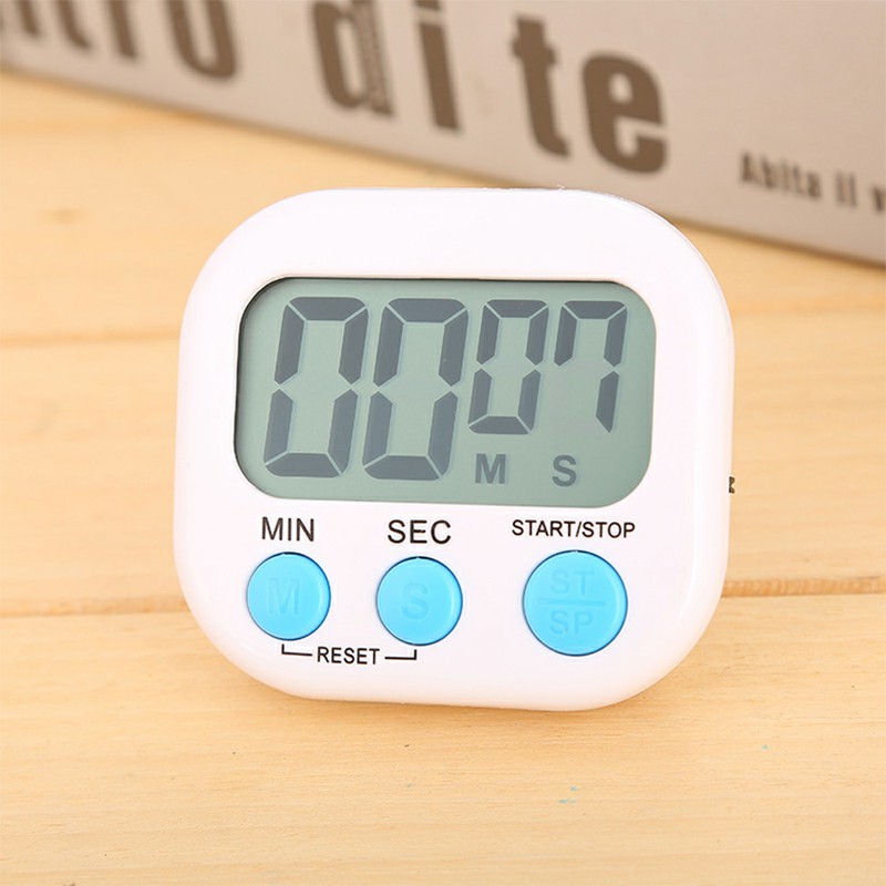 Digital Kitchen Timers with Loud Alarm for Cooking Baking Workout Sports Games - White