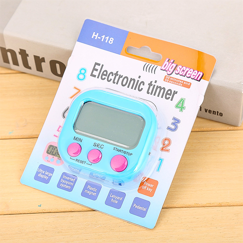 Digital Kitchen Timers with Loud Alarm for Cooking Baking Workout Sports Games - White