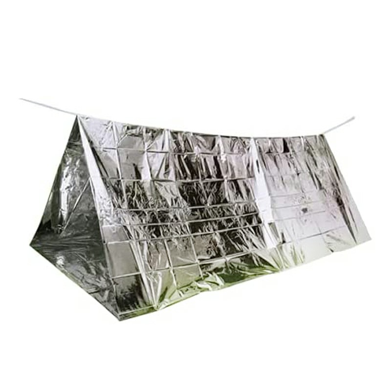 Disposable Shelter Tent Outdoor Ultralight Portable Camping Shelter - Silver