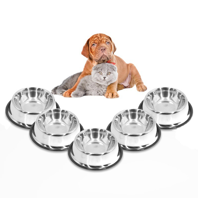 Dog Feeding Bowl Non-Slip Stainless Steel Pet Bowls Water Bowl and Food Bowl - 37cm