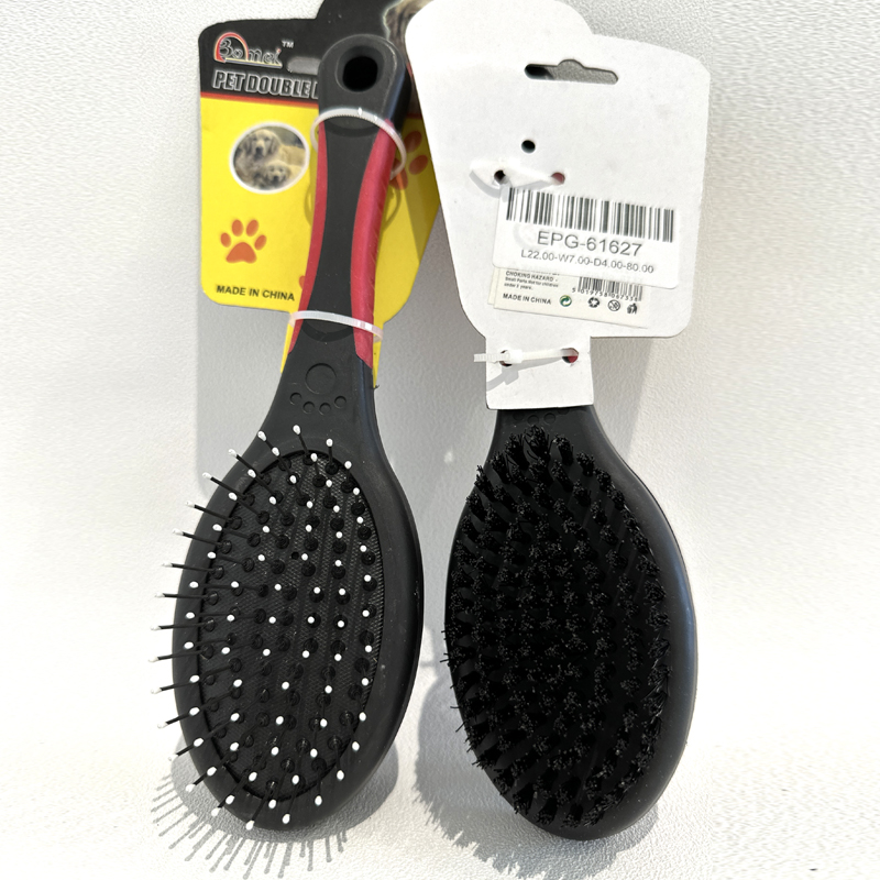 Double Sided Pet Fur Grooming Brush Pet Brush for Short and Long Hair - Large Size