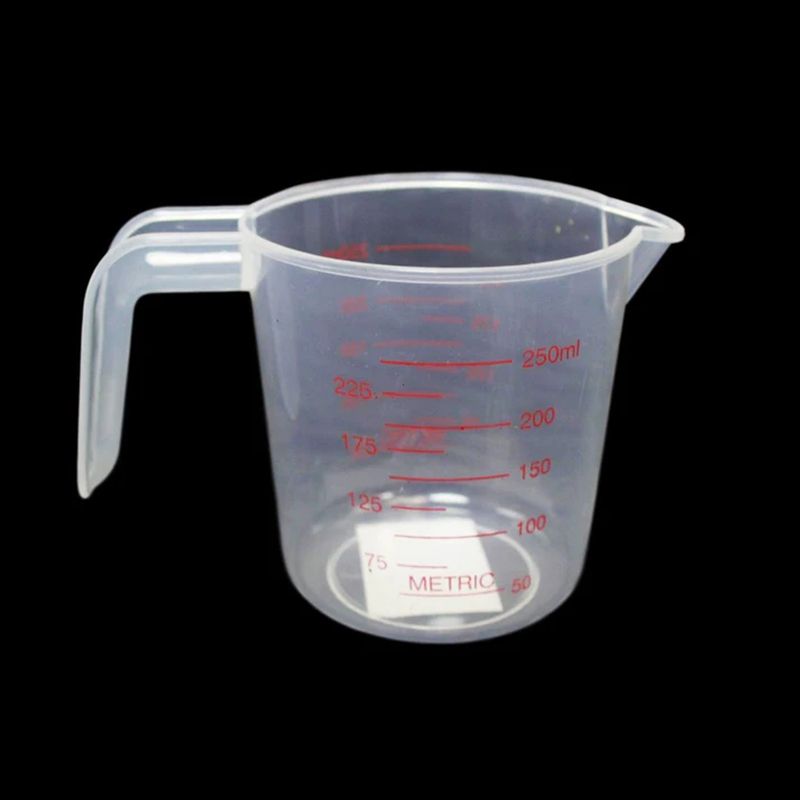 Durable Plastic Measuring Jug Metric Household Use Small Liquid Jug - 250ml